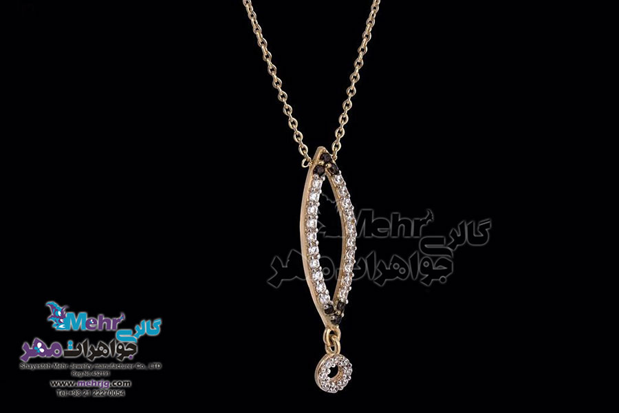 گردنبند طلا - طرح چشم