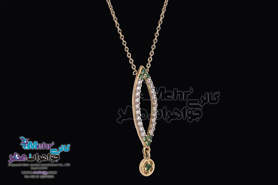 گردنبند طلا - طرح چشم