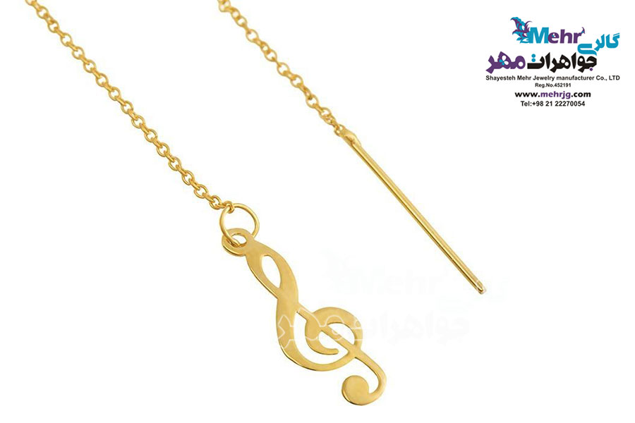 گوشواره طلا - طرح نت سل