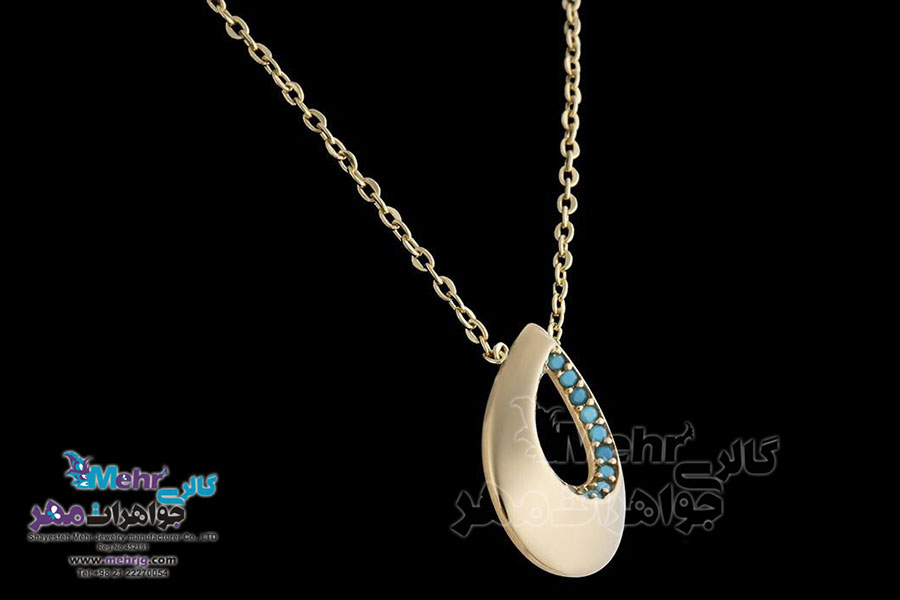 گردنبند طلا - طرح قطره