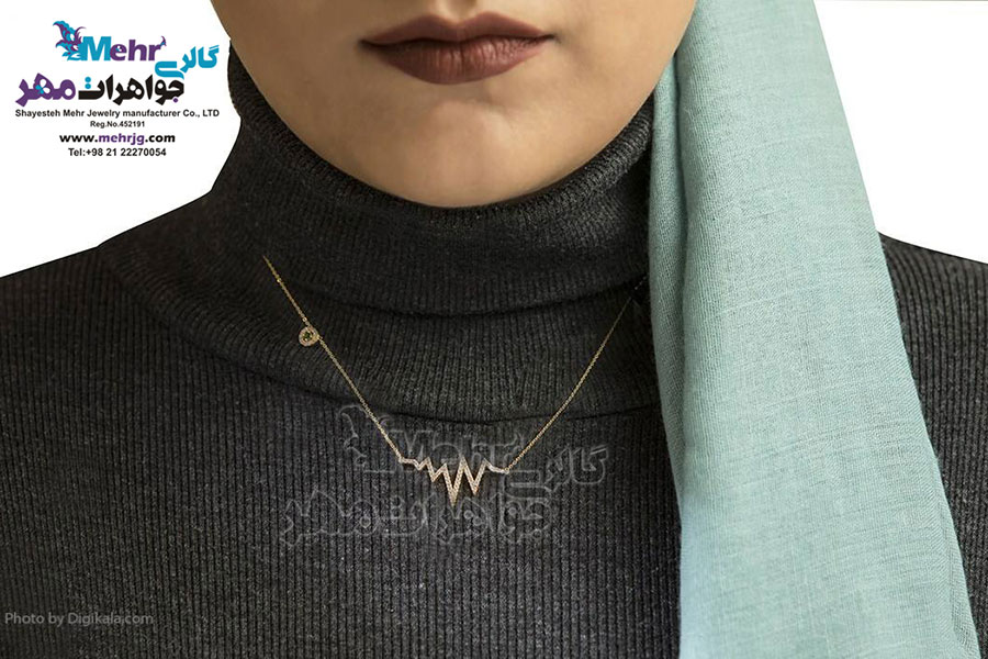 گردنبند طلا - طرح ضربان