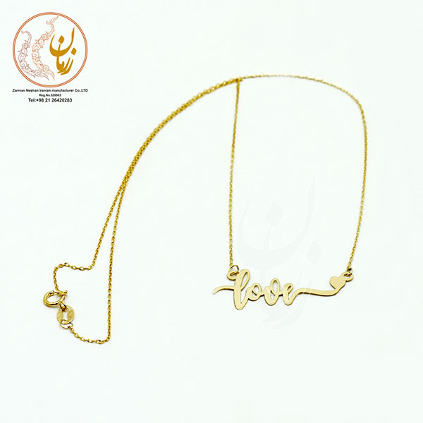 گردنبند طلا - طرح ضربان عشق