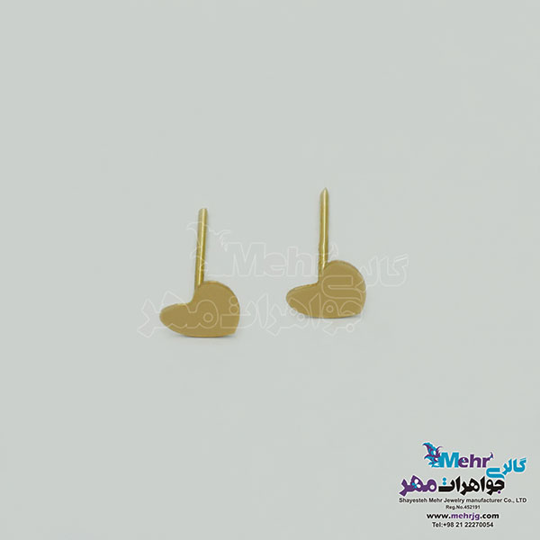 گوشواره طلا - طرح قلب