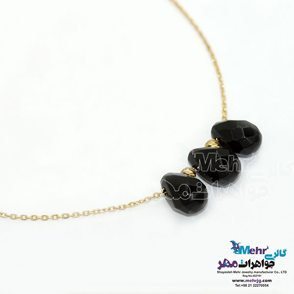 گردنبند طلا - سنگ اشکی