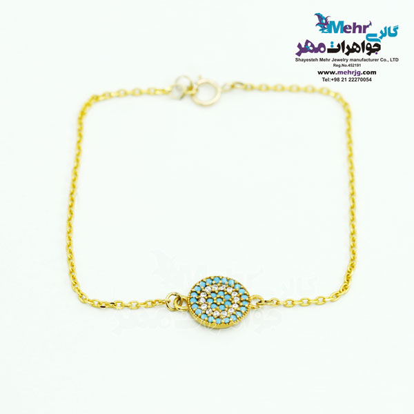 دستبند طلا - طرح چشم‌نظر