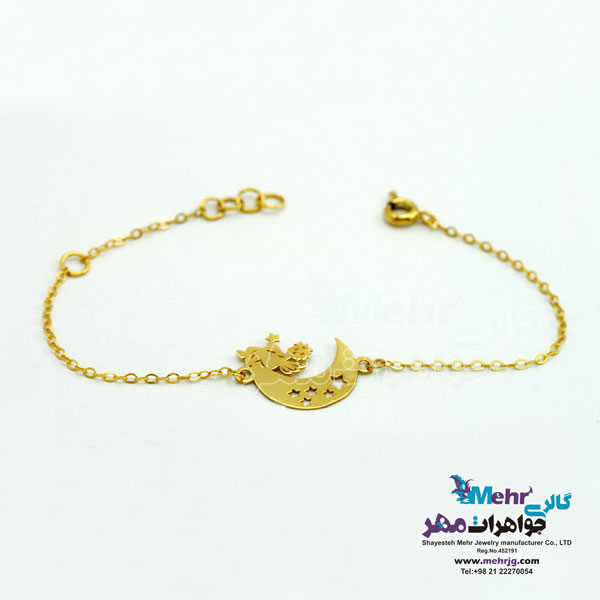 دستبند طلا - طرح شازده کوچولو