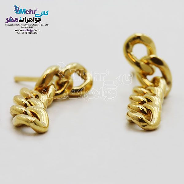 گوشواره طلا - طرح کارتیه
