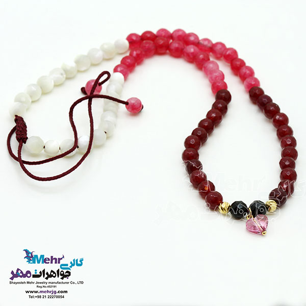 گردنبند طلا و سنگ - سواروسکی قلب