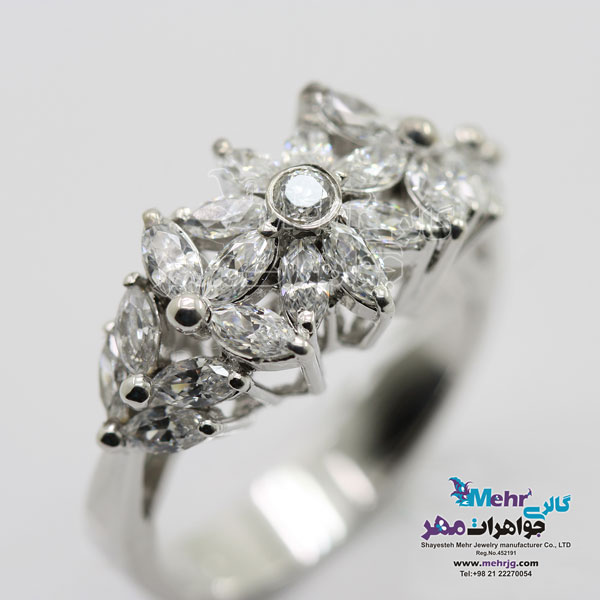 انگشتر طلا - طرح گل مارکیز