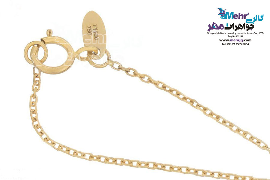 آویز ساعت طلا - طرح خوشه گندم