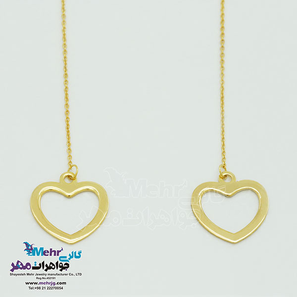 گوشواره طلا - طرح قلب