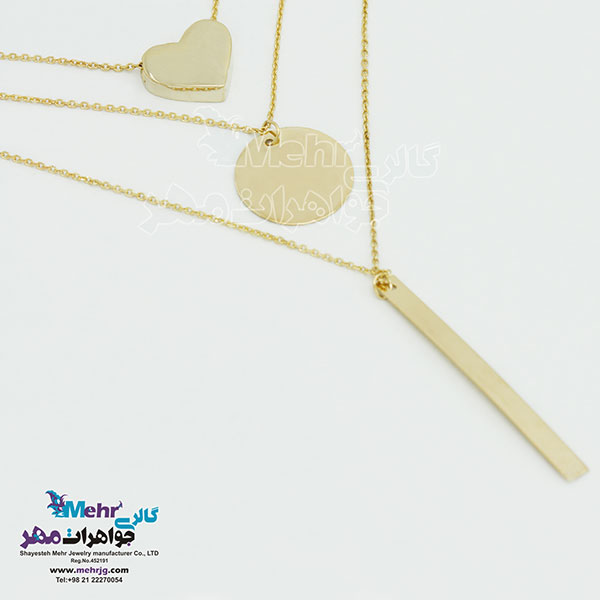 گردنبند طلا - طرح قلب