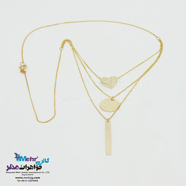 گردنبند طلا - طرح قلب