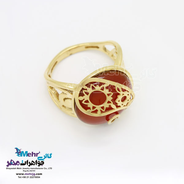 انگشتر طلا - طرح بته‌جقه