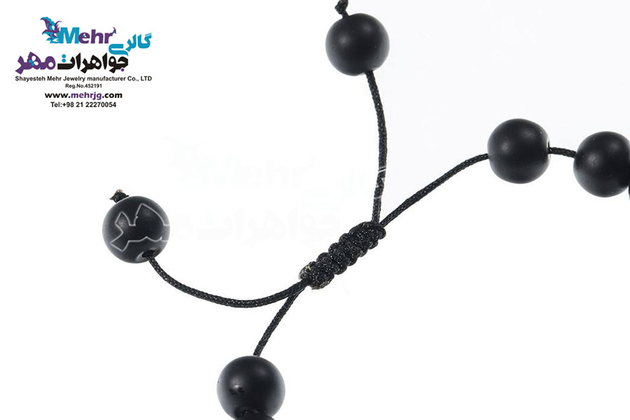 دستبند طلا و سنگ - طرح قلب