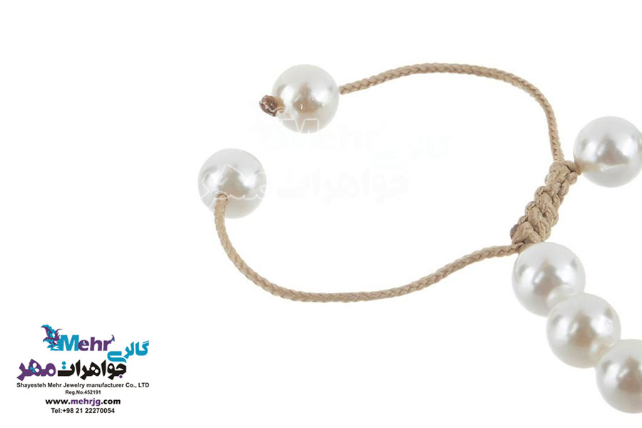 دستبند طلا و سنگ - طرح اسپیرال