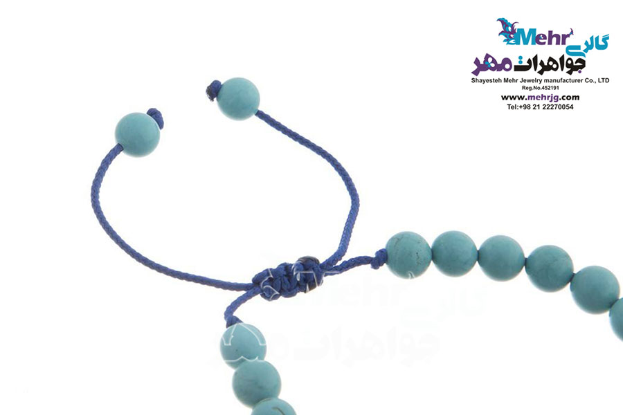 دستبند طلا و سنگ - طرح هندسی