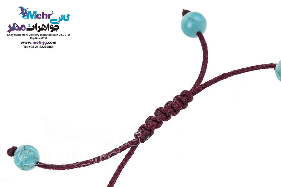 دستبند طلا و سنگ - طرح فرشته