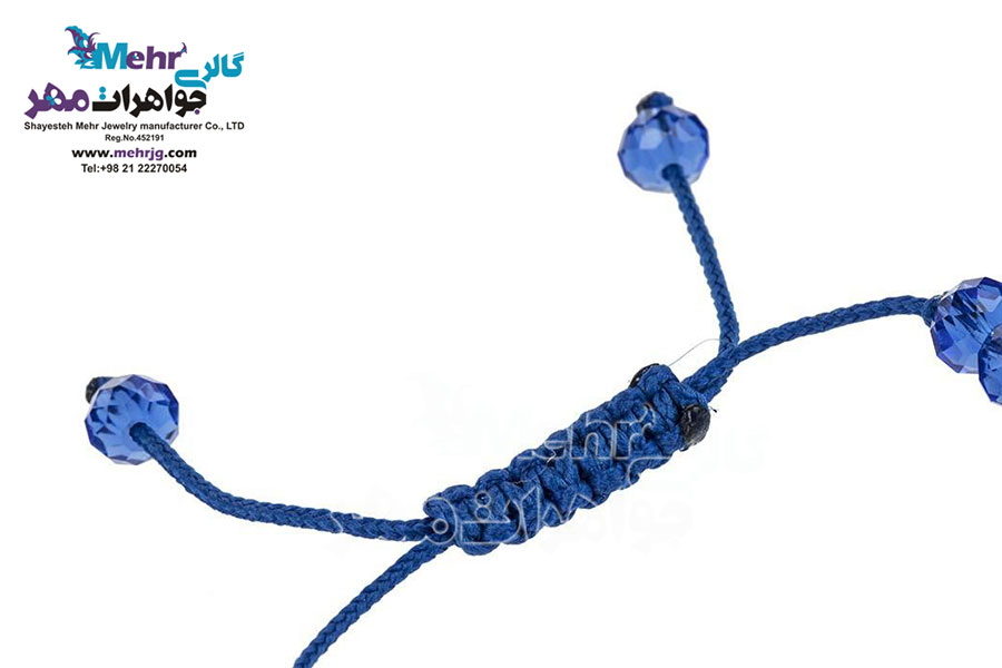 دستبند طلا و مهره - طرح گارد سلطنتی