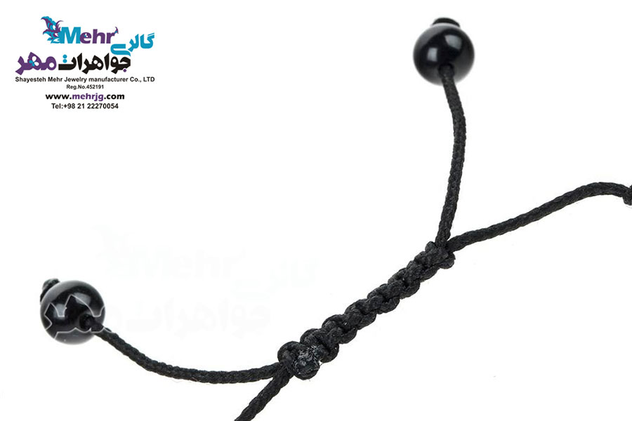 دستبند طلا و سنگ - طرح زورو