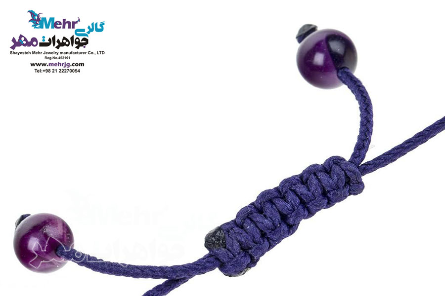 دستبند طلا و سنگ - طرح زنبور
