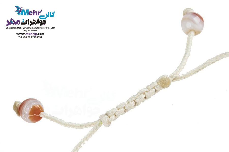 دستبند طلا و سنگ - طرح زنبور