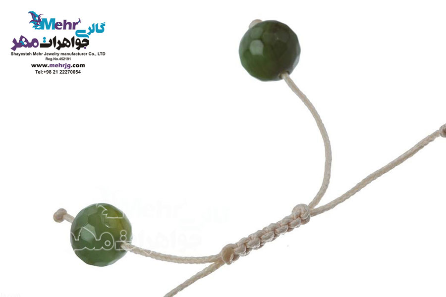 دستبند طلا و سنگ - طرح درخت