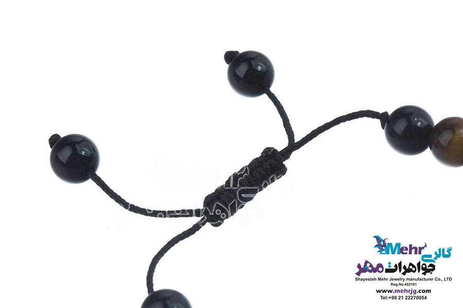 دستبند طلا و سنگ - طرح جغد
