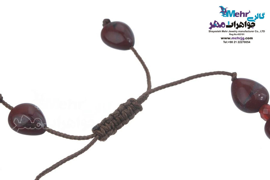 دستبند طلا و سنگ - طرح جغد