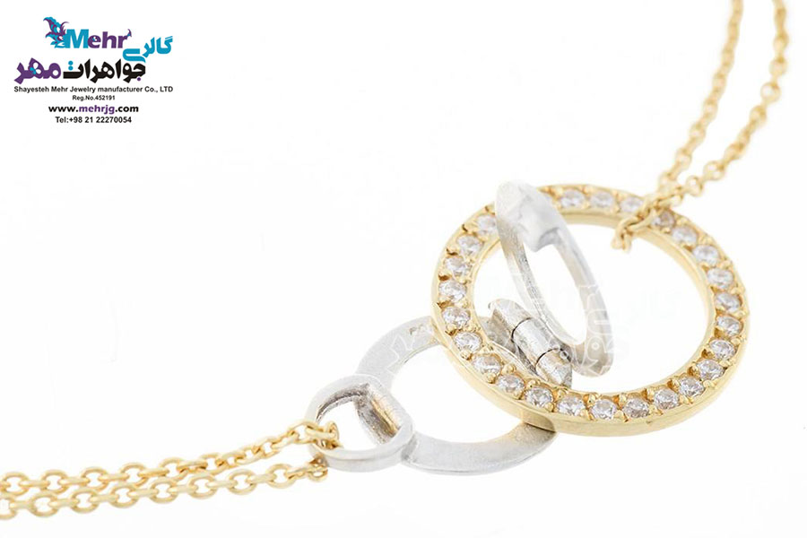 دستبند طلا - طرح برمس