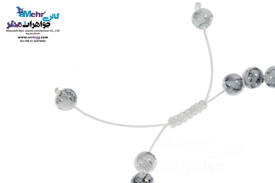 دستبند طلا و سنگ - طرح برمس