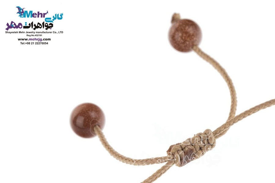 دستبند طلا و سنگ - طرح گل لاله