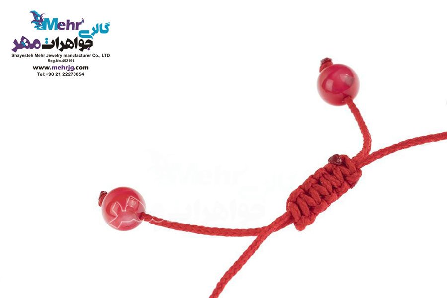 دستبند طلا و سنگ - طرح ستاره