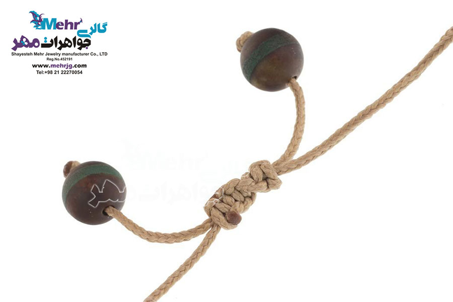 دستبند طلا و سنگ - طرح بته‌جقه
