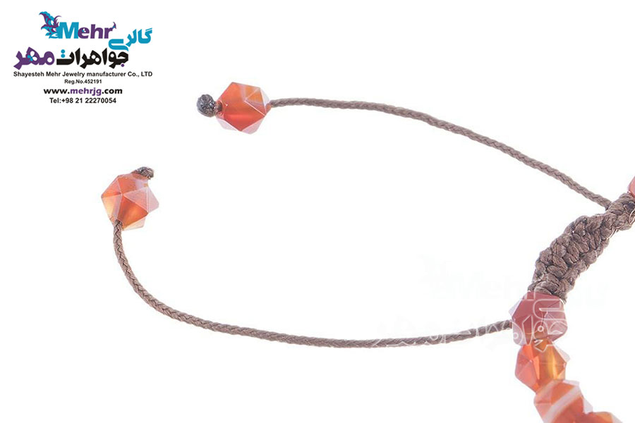 دستبند طلا و سنگ - طرح ماشین