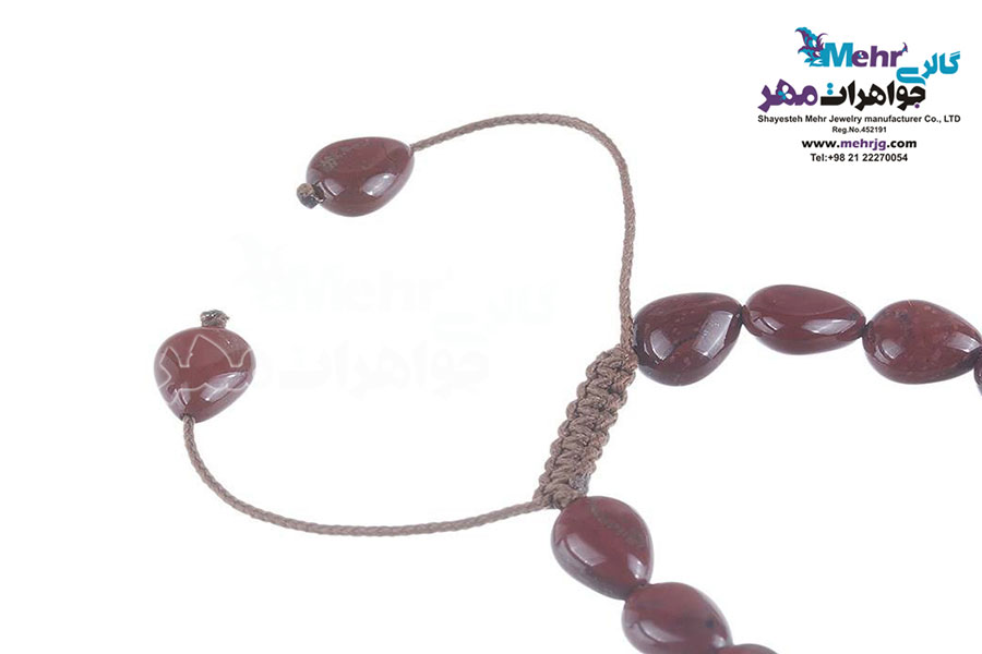 دستبند طلا و سنگ - طرح اسلیمی