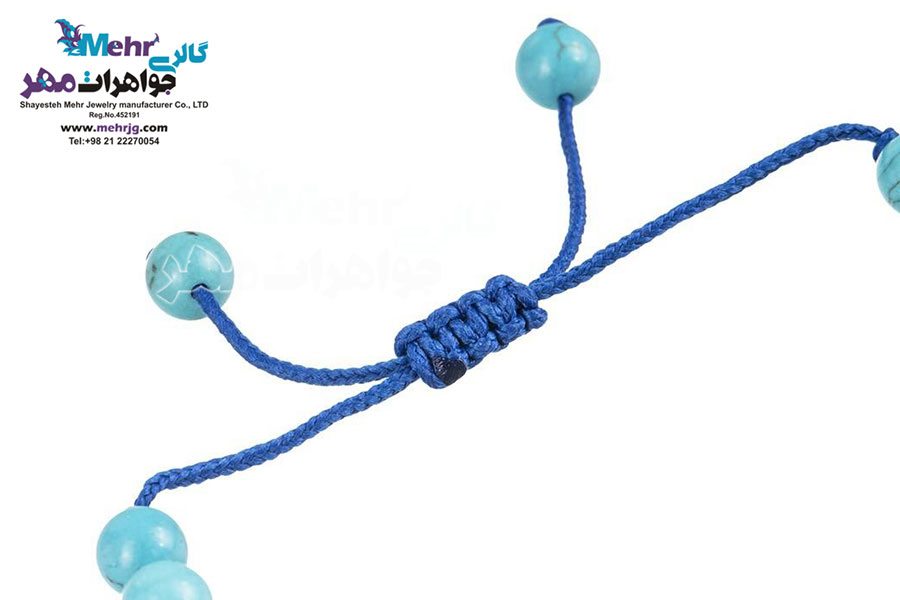 دستبند طلا و سنگ - طرح قلب و گل