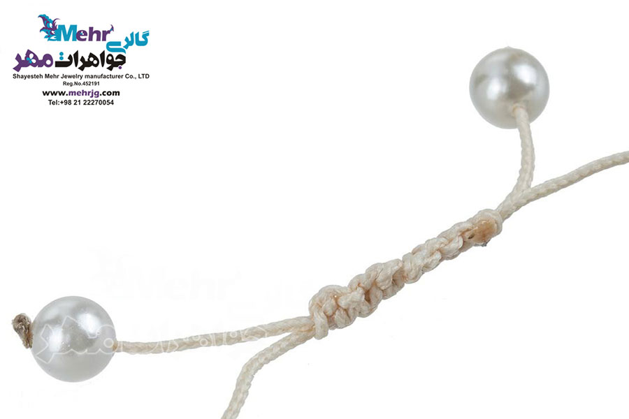 دستبند طلا و سنگ - طرح گلدان