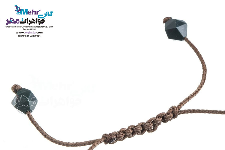 دستبند طلا و سنگ - طرح مادر و بچه