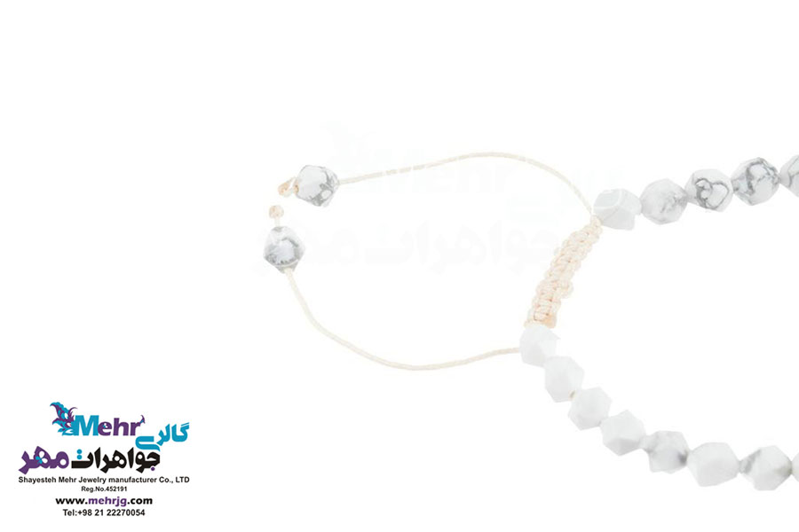 دستبند طلا و سنگ - طرح فرشته