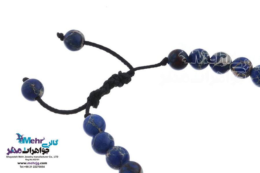 دستبند طلا و سنگ - طرح اسلیمی