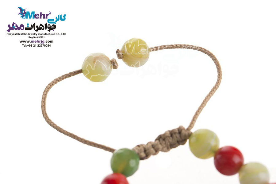 دستبند طلا و سنگ - طرح درخت