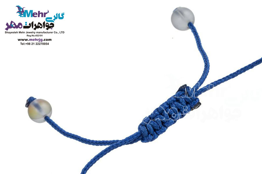 دستبند طلا و سنگ - طرح قطار