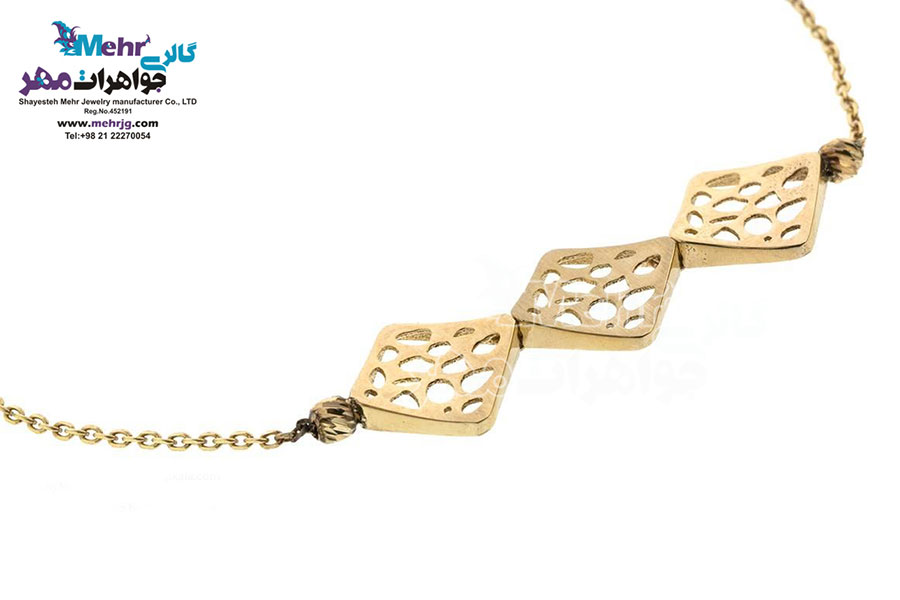 دستبند طلا - طرح هندسی