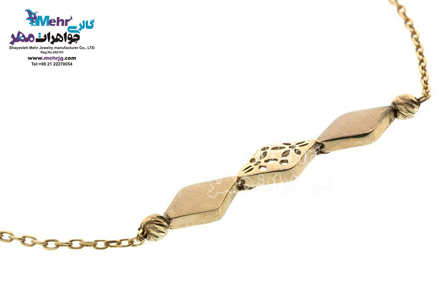 دستبند طلا - طرح هندسی