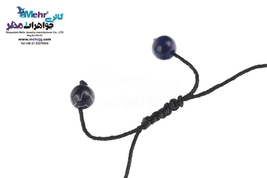دستبند طلا و سنگ - طرح سیب