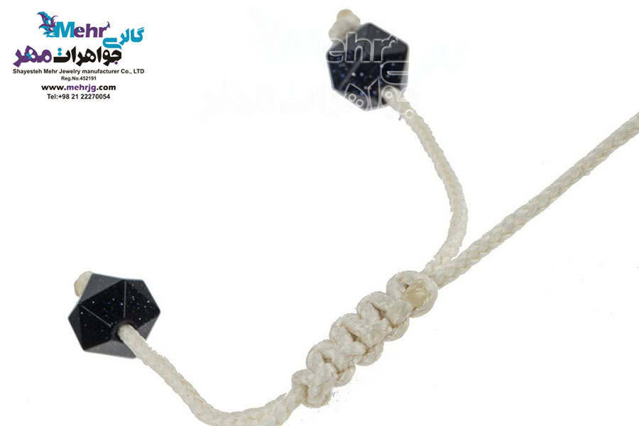 دستبند طلا و سنگ - طرح اسلیمی