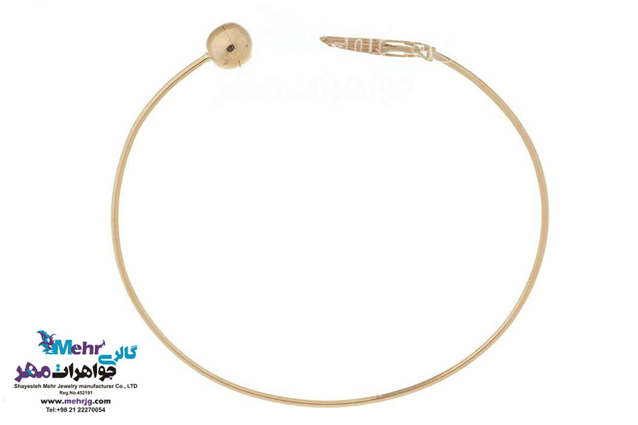 دستبند النگویی طلا - طرح دست همسا
