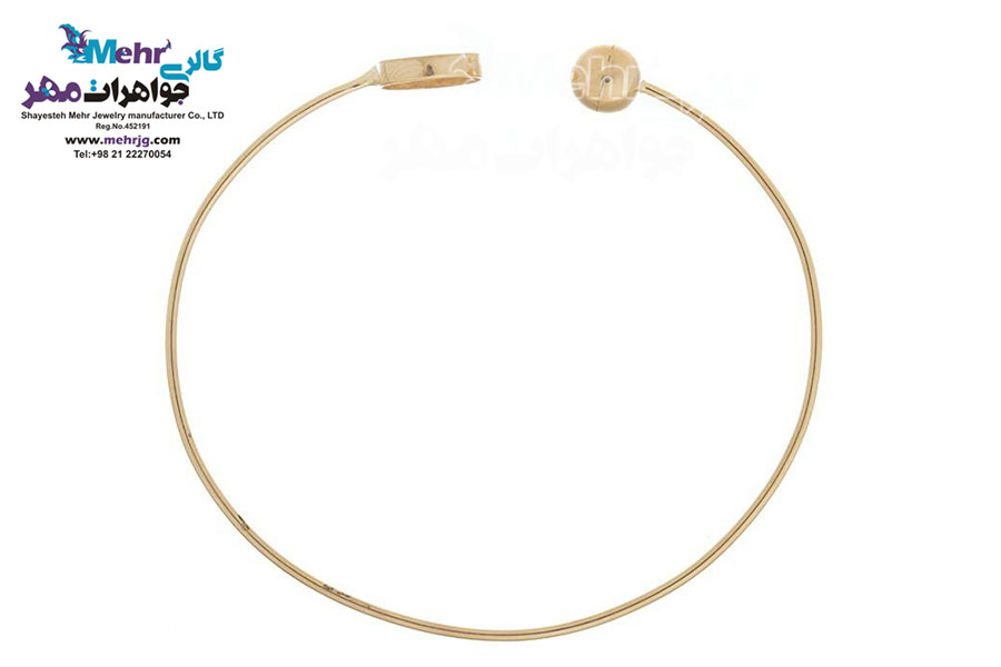 دستبند النگویی طلا - طرح هندسی