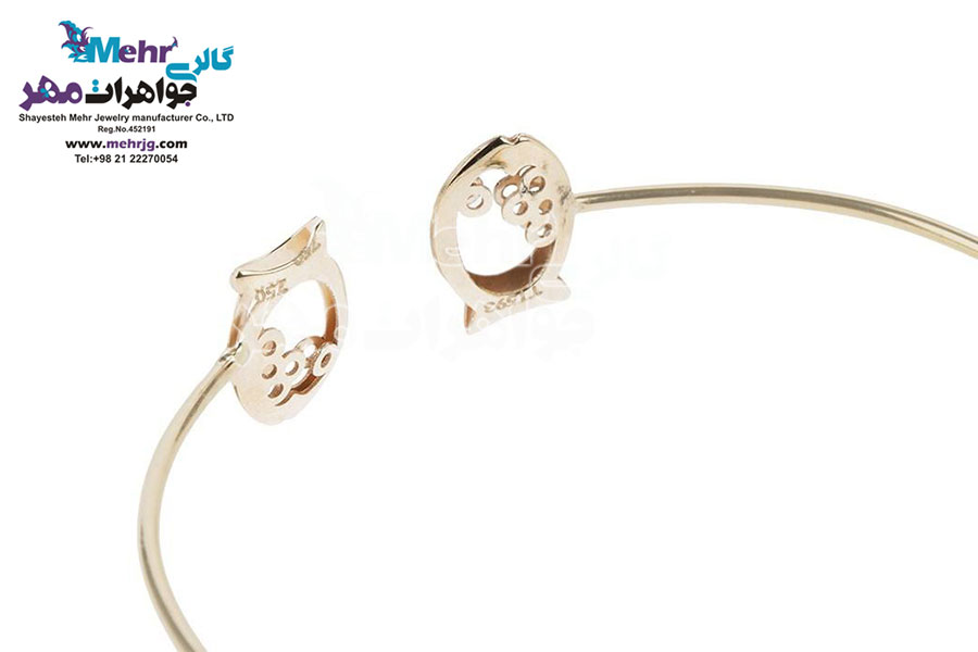 دستبند النگویی طلا - طرح ماهی